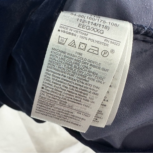 Gap Velvet Midi Slip Dress Short Sleeve Puff Sleeve Navy Luxury XXL Casual Soft - Picture 6 of 9